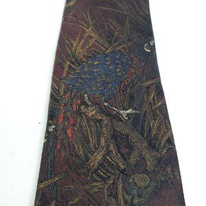 Robert Talbott Best of Class Tapestry Style Bird Themed Silk Tie